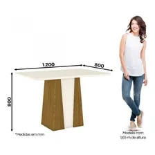 Mesa Carine Espresso Móveis Foto mini 4