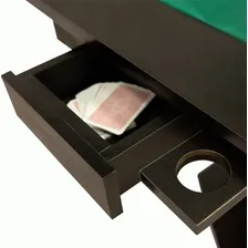 Mesa Carteado Poker Sextavada C/ 6 Gavetas Em Mdf Revestida Foto mini 3