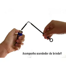Mesa Centro Lareira Ecológica Álcool Sala Ferro Artesanal Cor Preto Foto mini 4