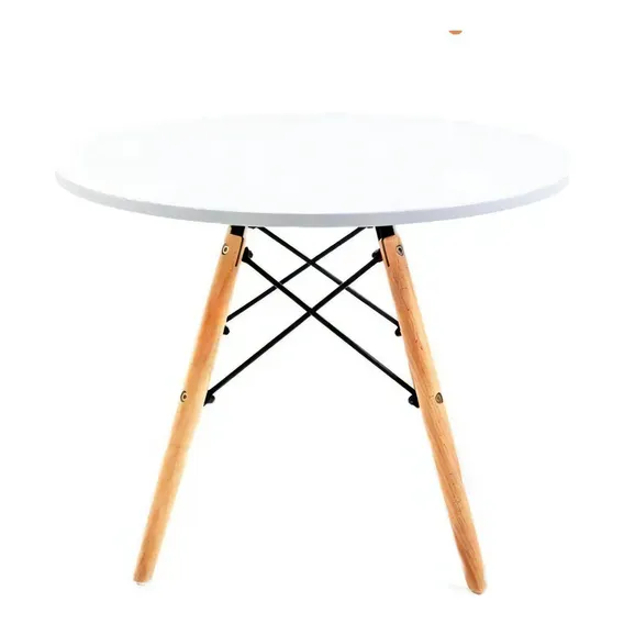 Mesa Charles Eames Eiffel Evolux Infantil Branca Cor Da Tampa Branco Foto 1