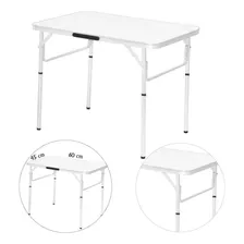 Mesa De Alumínio Dobrável Tampo Mdf 60 X 45 X 56 Cm Titanium Foto mini 2