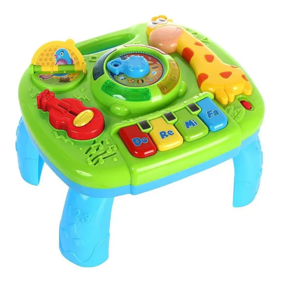 Mesa De Atividades Infantil Musical E Educativa P/ BebĂȘ Unik Foto 1