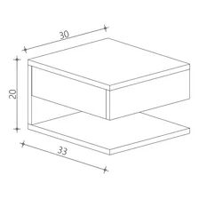 Mesa De Cabeceira Mudo Suspenso Mesinha Freijó Foto mini 4