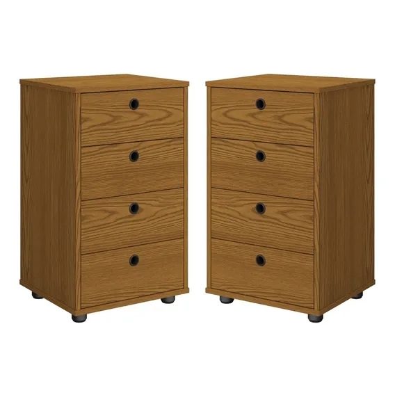 Mesa de cabeceira RP online Criado-mudo Criado-mudo criado mudo - 67.3cm x 35cm x 39.5cm - freijó ultravioleta x 2 Foto 1