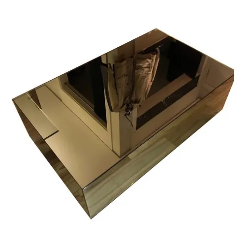 Mesa De Centro Espelho Bronze Lapidada 70x40x20 Foto 1