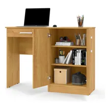 Mesa De Computador Escrivaninha Space C/ Armário Patrimar Cor Cinamomo Foto mini 2