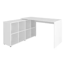 Mesa De Escrit贸rio Em L Nero Branco Foto mini 1