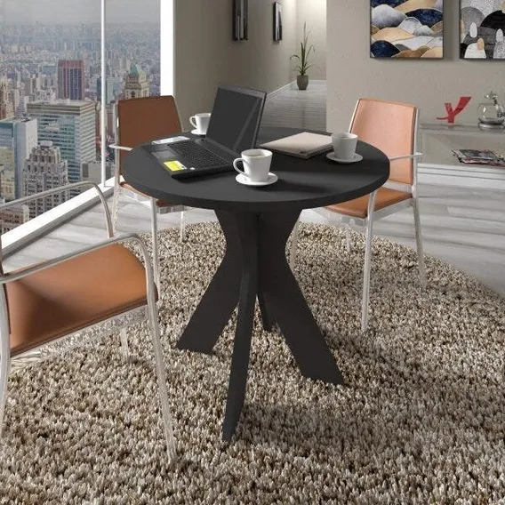 Mesa De Escritório Redonda Para Reuniões Mariana Ig Foto 1