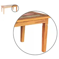 Mesa de Jantar 1.8m Madeira Maciça com Pátina MHM Móveis Brasil Foto mini  3