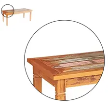 Mesa de Jantar 1.8m Madeira Maciça com Pátina MHM Móveis Brasil Foto mini 4