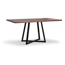 Mesa De Jantar 180x90cm Tampo Madeira Maciça Orlando Bfwt Foto  mini 1