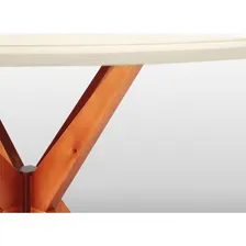 Mesa De Jantar Acássia Tampo Em Mdf Com Vidro E Base If Foto mini 4