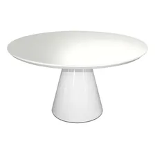 Mesa De Jantar Cone 120cm Laqueada Branco Foto mini 1