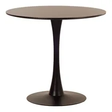 Mesa De Jantar Redonda Tulipa - Saarinen - 80 Cm Tampa Preto Foto mini 1