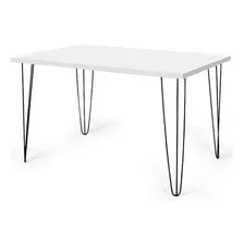 Mesa De Jantar Retangular Hairpin Legs 130x80cm Foto mini 1