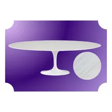 Mesa De Jantar Saarinen Oval 120x80cm Mármore Branco Extra Tampa Mármore Espirito Santo Foto mini 2