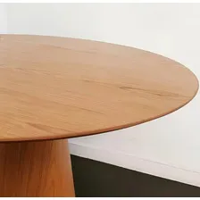 Mesa De Jantar Sala Cozinha Lamina Madeira Natural - 90cm Foto mini  2