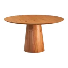 Mesa De Jantar Sala Cozinha Lamina Madeira Natural - 90cm Foto  mini 1