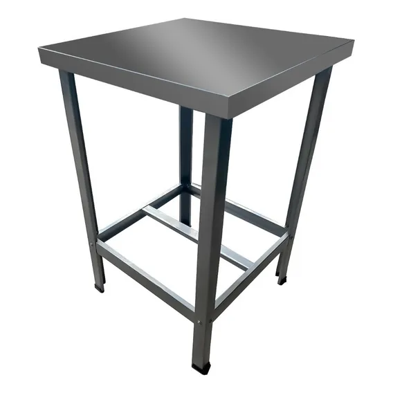 Mesa De Manipulação Serviço Slim Tampo Inox 55x55 Até 100kg Foto 1