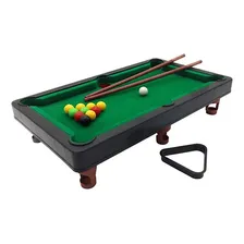 Mesa De Mini Sinuca Snooker Bilhar Com Tacos E Bolas Foto  mini 1