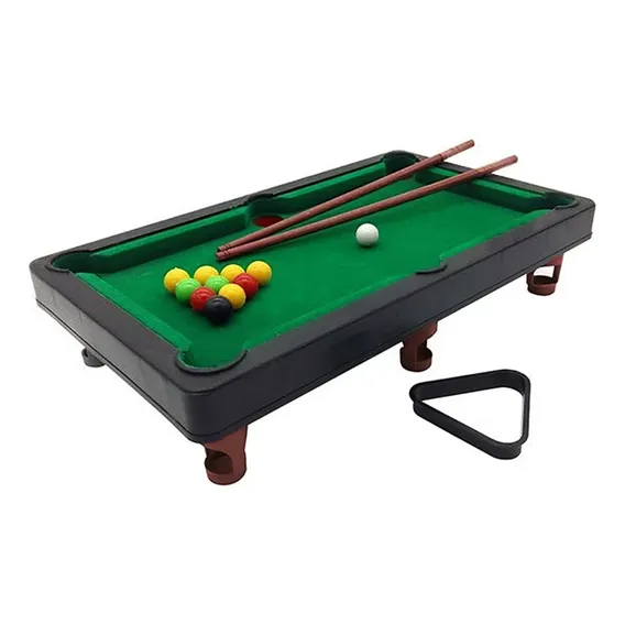 Mesa De Mini Sinuca Snooker Bilhar Com Tacos E Bolas Foto 1