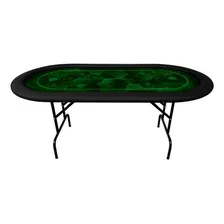 Mesa De Poker Oval 6 Lugares Profissional Copag 180x90cm Foto mini 1