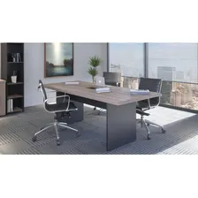 Mesa De Reunião Retangular Pé Painel Com Power Box Foto mini 2