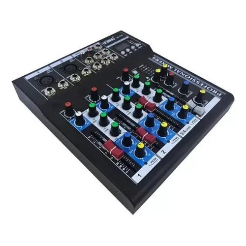 Mesa De Som 4 Canais Bluetooth Mixer Player Usb Le-708 Foto 1