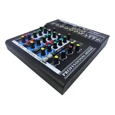 Mesa De Som 4 Canais Bluetooth Mixer Player Usb Le-708 Foto mini 3