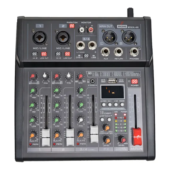 Mesa De Som 4 Canais E Interface Arcano® Minia-4n Bivolt Foto 1