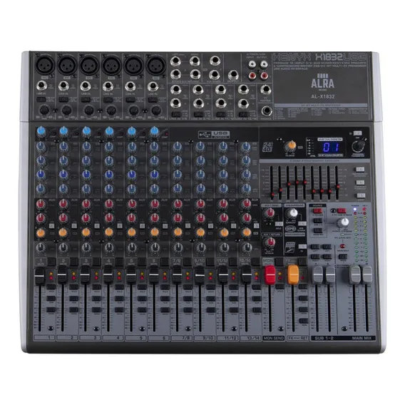 Mesa De Som Alra Music Mixer Al-x1832 Usb 18 Canais Bivolt Foto 1