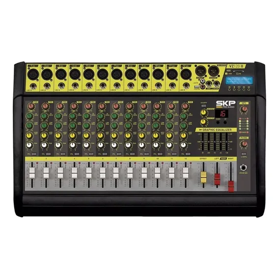 Mesa De Som Amplificada 12 Canais Vz 120-ll 12 Bluetooth 127V/220V Foto 1