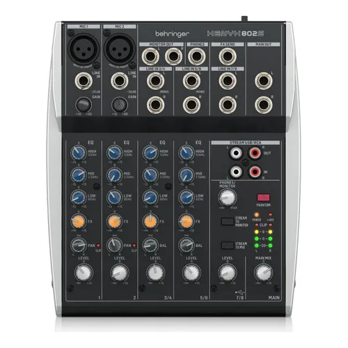 Mesa De Som Behringer Xenyx 802S Interface Áudio Usb Integrada Foto 1