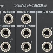 Mesa De Som Behringer Xenyx 802S Interface Áudio Usb Integrada Foto mini 4