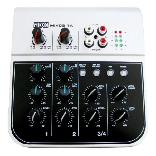 Mesa De Som Boxx Mix-02 4 Canais Ideal Para Live Bivolt Foto 1