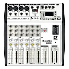 Mesa De Som Staner 6 Canais Mixer Mx0603 Usb Fm Bluetooth Mp 110V/220V Foto  mini 1