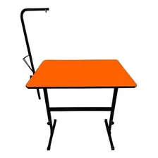 Mesa De Tosa Petshop Banho E Tosa Regulável Cor Laranja Foto mini  3