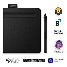 Mesa Digitalizadora Wacom Intuos CTL4100 Small Mesa Digitalizadora Pequena Cor Preto Foto mini 2
