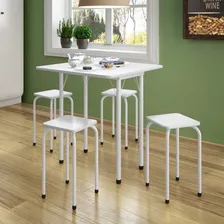 Mesa Dobrável 4 Lugares Asti Bona Vita Móveis Branco Ic Foto mini 3