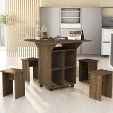 Mesa Dobrável Annie Com 4 Bancos De Encaixe E Rodízios Foto  mini 1