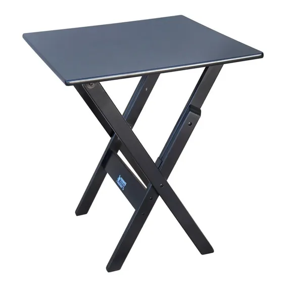 Mesa Dobrável Madeira 70x70 Bar Preto Cor Preto Foto 1