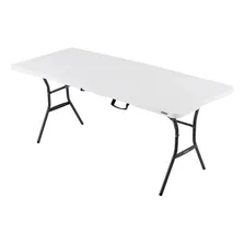 Mesa Dobrável Plástico Portátil 180cm Vira Maleta - Lifetime Foto mini 1