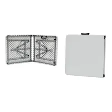 Mesa Dobrável Portátil 1,22m Vira Maleta Cor Branco Altura fixa Foto mini  3