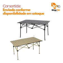 Mesa Dobrável Portátil Pesca Camping Compacta Para Churrasco Foto mini 2
