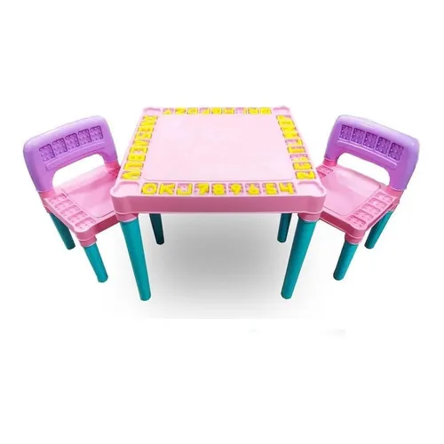 Mesa E Cadeira Educativa Para Menina - 4130 Tritec Foto 1