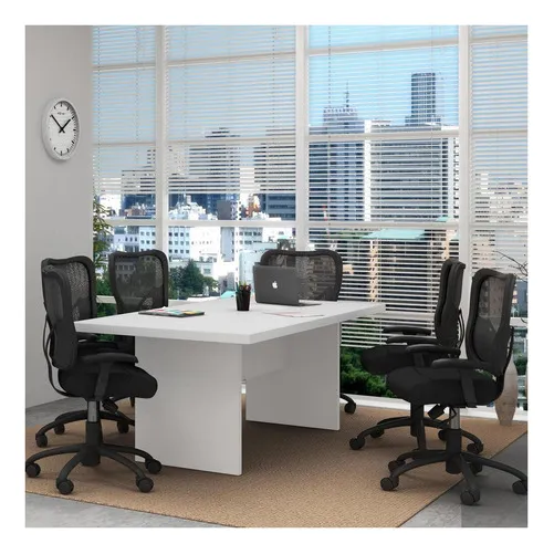 Mesa Escrit贸rio/reuni茫o Multim贸veis Cr25027 Branca Foto 1