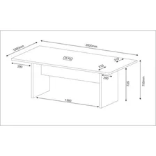 Mesa Escrit贸rio/reuni茫o Multim贸veis Cr25027 Branca Foto mini 3