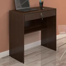 Mesa Escrivaninha Andorinha 1 Gaveta Com Chave Café - Jcm Cor Marrom Foto mini 1