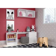 Mesa Escrivaninha Kd1620 Branco Quiditá Móveis Foto mini 3