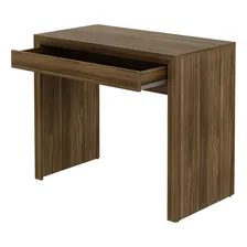 Mesa Escrivaninha para Escrit贸rio com Gaveta Tecno Mobili ME4107 Office Cor Marrom-Escuro Foto mini 4